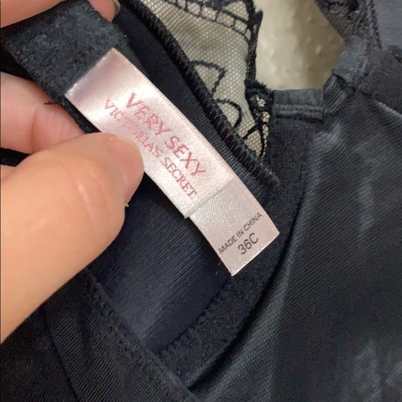 Victoria Secret 36C Very Sexy Black Lace Lingerie - Picture 5 of 5